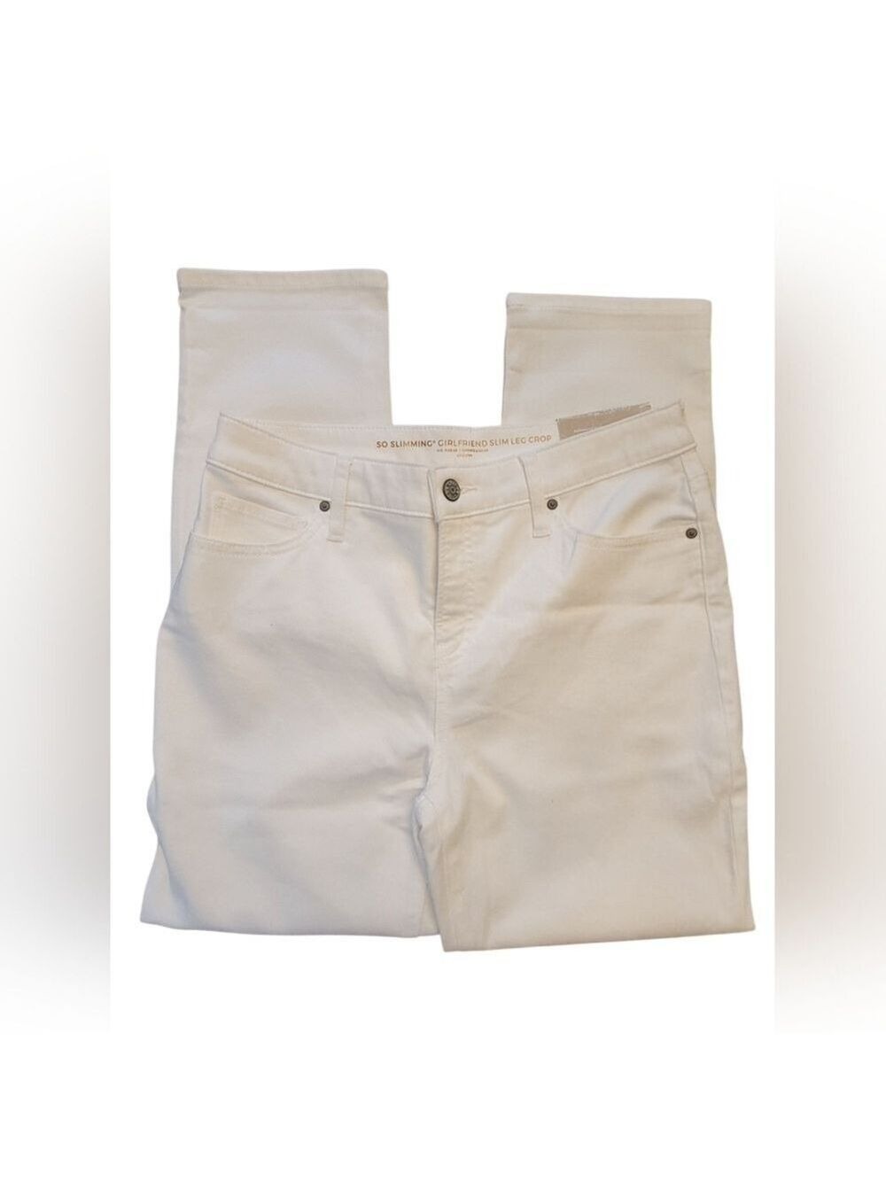 Chico So Slimming Girlfriend Slim Leg Crop White 4R Demure Classic Office Work